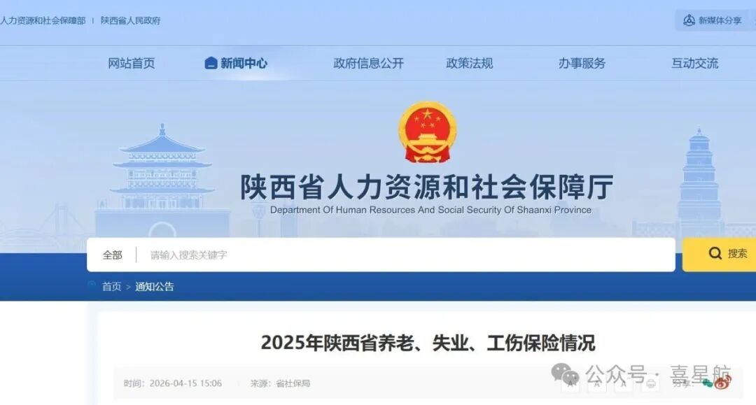 2025年陜西省養(yǎng)老、失業(yè)、工傷保險(xiǎn)情況